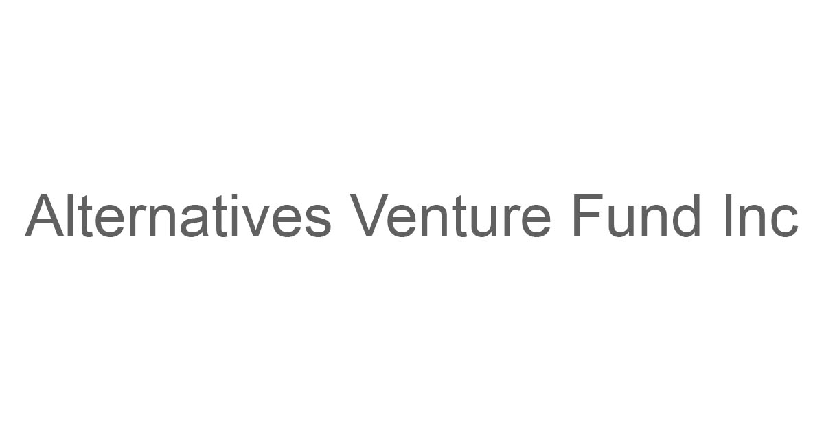 Alternatives Venture Fund Inc